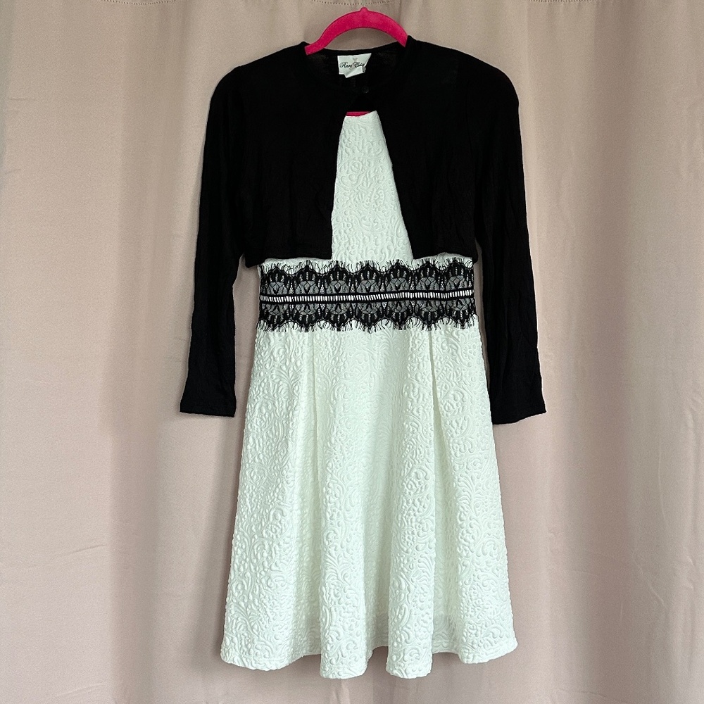 Rare Editions girls dress and vest